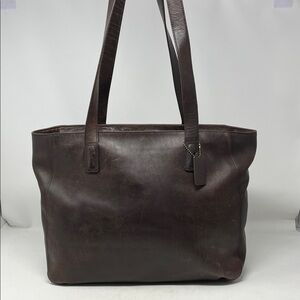 VINTAGE COACH 1997 LEGACY ZIPPER TOP TOTE CALFSKIN LEATHER MADE IN ITALY